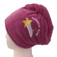thumbnail image 1 of Toalla turbante ultra absorbente y seca para envolver el cabello, adecuada para mujeres con cabello largo, cabello rizado, etc., 1 of 5
