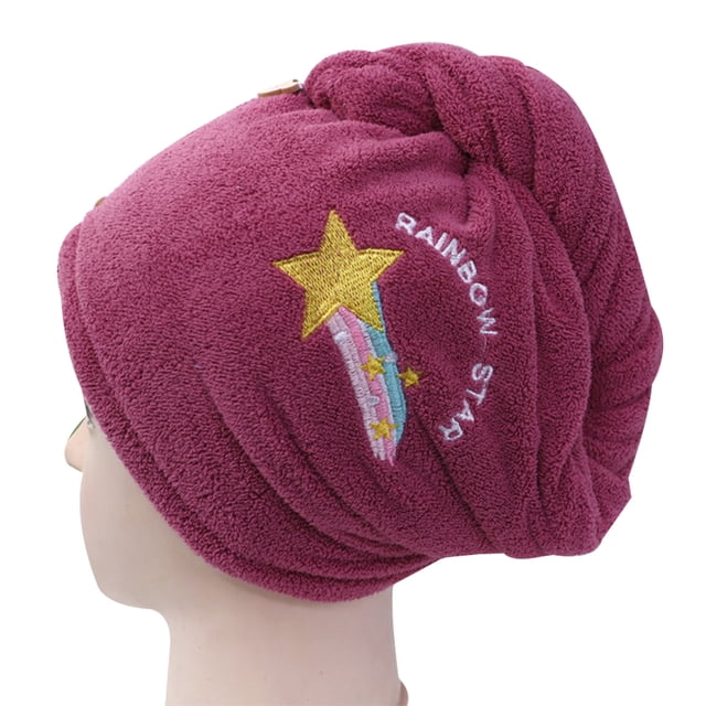 Toalla turbante ultra absorbente y seca para envolver el cabello, adecuada para mujeres con cabello largo, cabello rizado, etc.