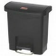 thumbnail image 3 of Rubbermaid Commercial Slim Jim Resin Step-On Container, Front Step Style, 4 gal, Black, 3 of 4