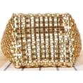 thumbnail image 4 of Xiao Hua Bolso de hombro tejido para mujer, bolso de mano y neceser, elegante bolso de playa de verano, 14 x 13 x 23 cm (plateado)., 4 of 5