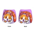 thumbnail image 3 of Balery Corgi In Sushi Roll Pantalones cortos deportivos para mujer con forro y dos bolsillos, elásticos, para entrenamiento, gimnasio, yoga-Medium, 3 of 7