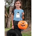 thumbnail image 2 of Funny Spooky Ghost W Top Hat T-Shirt Toddler -Image by Shutterstock,  3 Toddler, 2 of 4