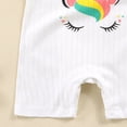 thumbnail image 6 of NIEWTR Preemie 12-18 Months One-Piece Baby Romper Cartoon Baby Bodysuit Cute Short Sleeved Baby Romper A18-Yellow, 6 of 6