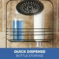 thumbnail image 2 of Mainstays Steel Over-the-Shower Caddy, 2 Shelves, Oil Rubbed Bronze, 2 of 8