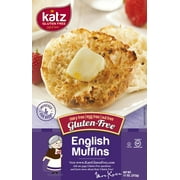 Katz Gluten Free English Muffins (1 Pack of 4 Muffins, 11 Ounce) Dairy, Nut and Gluten Free | Kosher