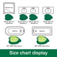 thumbnail image 5 of Frabe Cute Bathroom Rugs with Green Leaf Plant, Soft, Fluffy, Plush, Absorbent, Quick Dry, Non Slip, Machine Washable for Shower Floor, Bathroom, Bedroom,Kids Room, 23.5" x 31.5", Monstera, 5 of 13