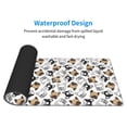 thumbnail image 5 of Disketp Gaming Mouse Pad French Bulldog3 Pattern Large Mouse Mat Long Extended Desk Pad Non-Slip Rubber Mice Pads Stitched Edges Thin Pad (11.8x31.5 Inch), 5 of 8