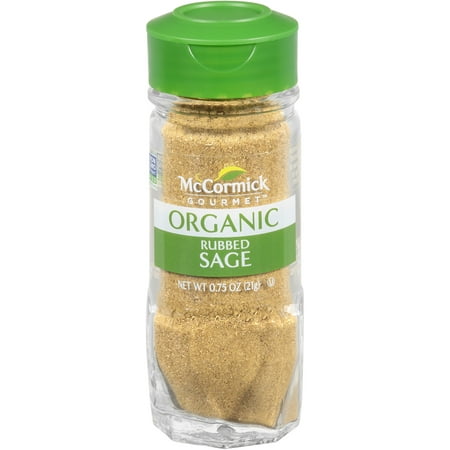 McCormick Gourmet Organic Rubbed Sage, 0.75 oz (Best Sage For Cooking)