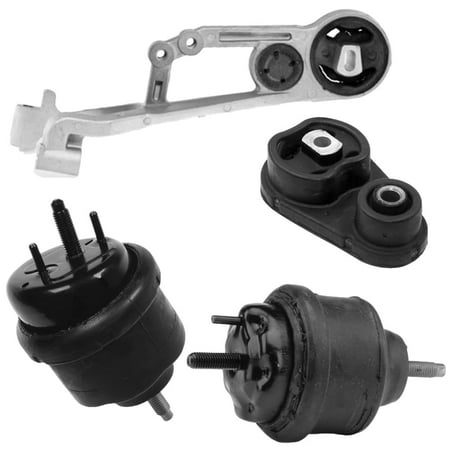 4M Auto Parts Rear Upper Front Lower Engine Torque Strut Mounts & Hydraulic Rear Right Front Right Engine Mounts 4PCS Set. Parts 3631 3080 3079 3288. (Automatic Transmission CVT Only)