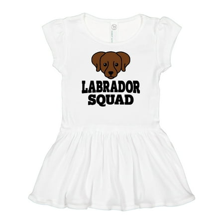 

Inktastic Dog Chocolate Labrador Squad Girls Baby Dress