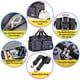 thumbnail image 5 of Bolsa de lona de gimnasio FIORETTO para mujer, color gris leopardo, 37 L de capacidad, 5 of 6