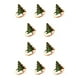 thumbnail image 3 of Cateissary Anillo de servilleta de acero inoxidable de Navidad Titulares de pañuelos de papel portátiles de Navidad Banquete de comedor Decoración Árbol verde 10piezas Cateissary CBP163696, 3 of 6