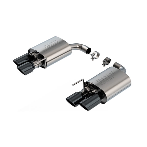 Borla 2024 Ford Mustang GT 5.0L V8 S-Type Axle-Back Exhaust System with Black Chrome Tips