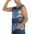 thumbnail image 3 of Disketp The Starry Night Sleeveless Tshirts For Men, Muscle Shirts For Men Dry Fit Tank Top-Large, 3 of 8