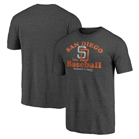 Men's Charcoal San Diego Padres Our Game Tri-Blend T-Shirt