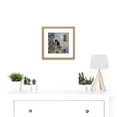 thumbnail image 2 of 2014 Durican House Rafailovich Veranda Painting 8X8 Inch Square Wooden Framed Wall Art Print Picture with Mount, 2 of 4