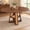 B Walnut Color, variant on Wohh 43.3"-59" Extendable Round Dining Table for 4-6, Round-to-Oval Kitchen Table with Built-In Flip-Up Extension Leaf, Stable H-Shaped Base and Storage Shelf, Black