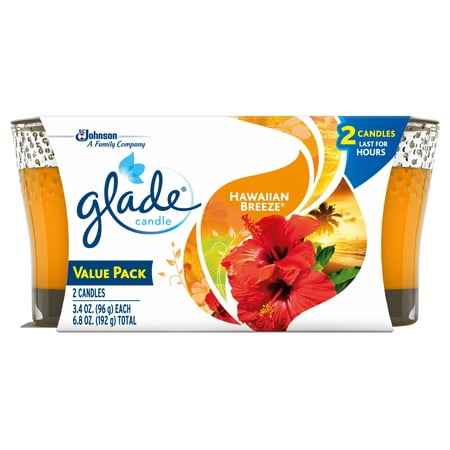 Glade Jar Candle 2 CT, Hawaiian Breeze, 6.8 OZ. Total, Air (Best Way To Sell Candles)