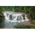 thumbnail image 2 of Hellmann, Stan 24x17 Gold Ornate Wood Framed with Double Matting Museum Art Print Titled - Lower Lewis River Falls, 2 of 4