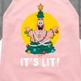 thumbnail image 3 of SpongeBob SquarePants - Patrick It's Lit - Toddler And Youth Girls Raglan Graphic T-Shirt, 3 of 6