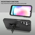 thumbnail image 3 of CoverON For Samsung Galaxy A24 Case, Military Grade Heavy Duty Full Body Phone Kickstand Cover, Black, 3 of 8