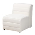 thumbnail image 3 of Baxton Studio Maya Modern White Boucle Fabric 5-Piece Modular Sectional Sofa, 3 of 6