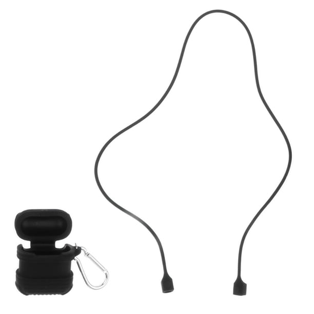Funda Protectora de Silicona con Llavero de Metal para Negro