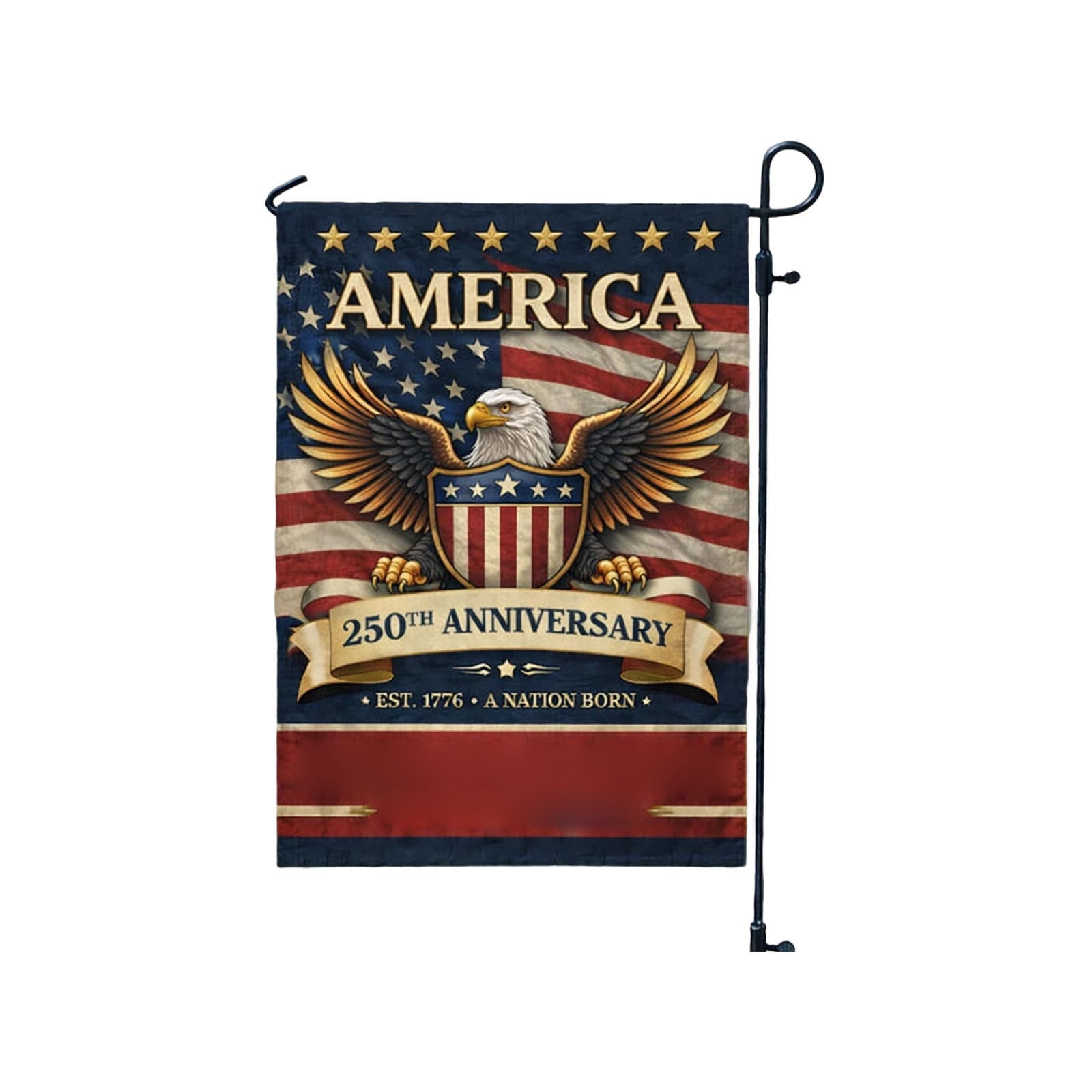250th Anniversary Flags for Outside, Patriotic Decorations for 4th of July Outdoor, Independence Day Decorations for Home Decor, Gifts for USA Flags