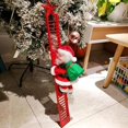 thumbnail image 1 of Escalera de escalada de Papá Noel YUANXCMXG adorno navideño eléctrico con música, 1 of 5