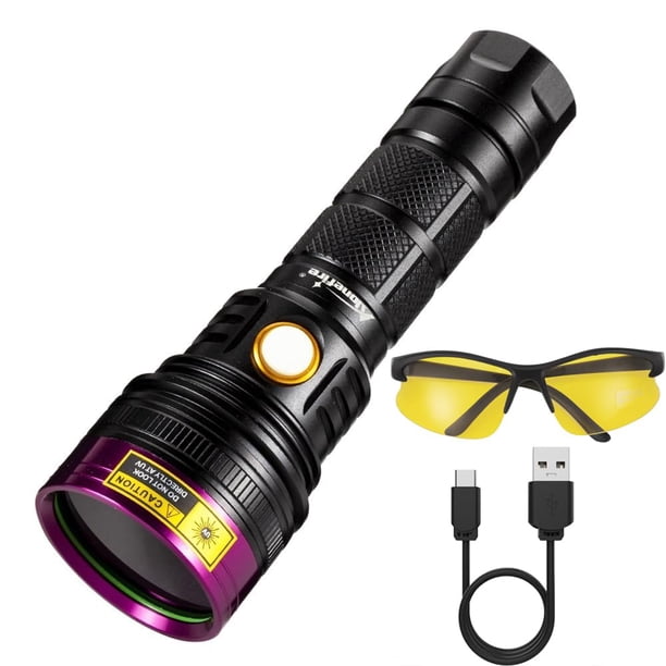 Linterna UV ALONEFIRE SV18 12W 365nm USB recargable