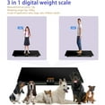 thumbnail image 3 of Báscula Digital para Mascota, Medición de Peso de Perro y Gato con 3 Modos de Pesaje (kg, oz, lb) Capacidad de 220 Libras con Precisión de 10g, Negro 25.6 17.7 pulgadas, 3 of 8