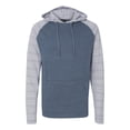 thumbnail image 2 of Burnside - Yarn-Dyed Hooded Raglan T-Shirt - 8127, CARBON, S, 2 of 3