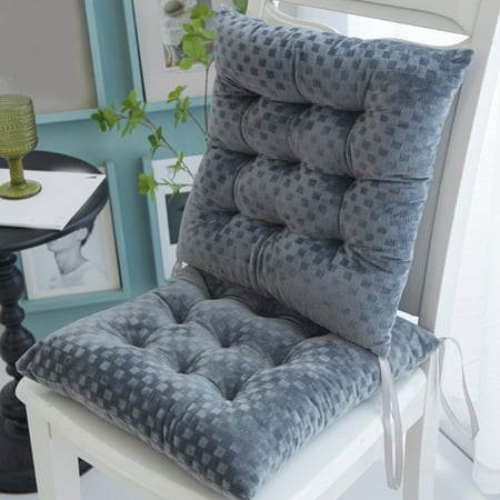 

HOMBOTI Seat Cushions for Kitchen Chairs Embossed Crystal Velvet Solid Colour Home Living Room Seat Cushion Student Home Seat Thickening Cushion Buttock Protection Cushion
