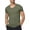 A1-Green857, variant on XIAONU Mens Solid V Neck T Shirt Short Sleeve Slim Fit Basic Casual Tee