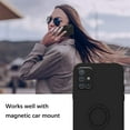thumbnail image 2 of Compatible with Samsung A51 Case Silicone Cute Shockproof Anti-Scratch Samsung Galaxy A51 Phone Case with Ring Kickstand Full Body Protection Cases for Women (Black), 2 of 14
