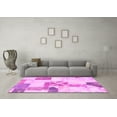 thumbnail image 3 of Ahgly Company Indoor Round Patchwork Pink Transitional Area Rugs, 3' Round, 3 of 4