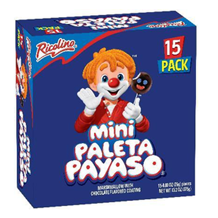 Ricolino Mini Paleta Payaso 15pc