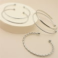 thumbnail image 4 of Fiudx Elegante Juego de Pulseras, 5 Piezas de Brazaletes de Cuentas Negras, Brazaletes Únicos En Forma de Corazón, Un Regalo de Moda para Ocasiones Especiales y Festividades, Perfecto para Mujeres, H, 4 of 4