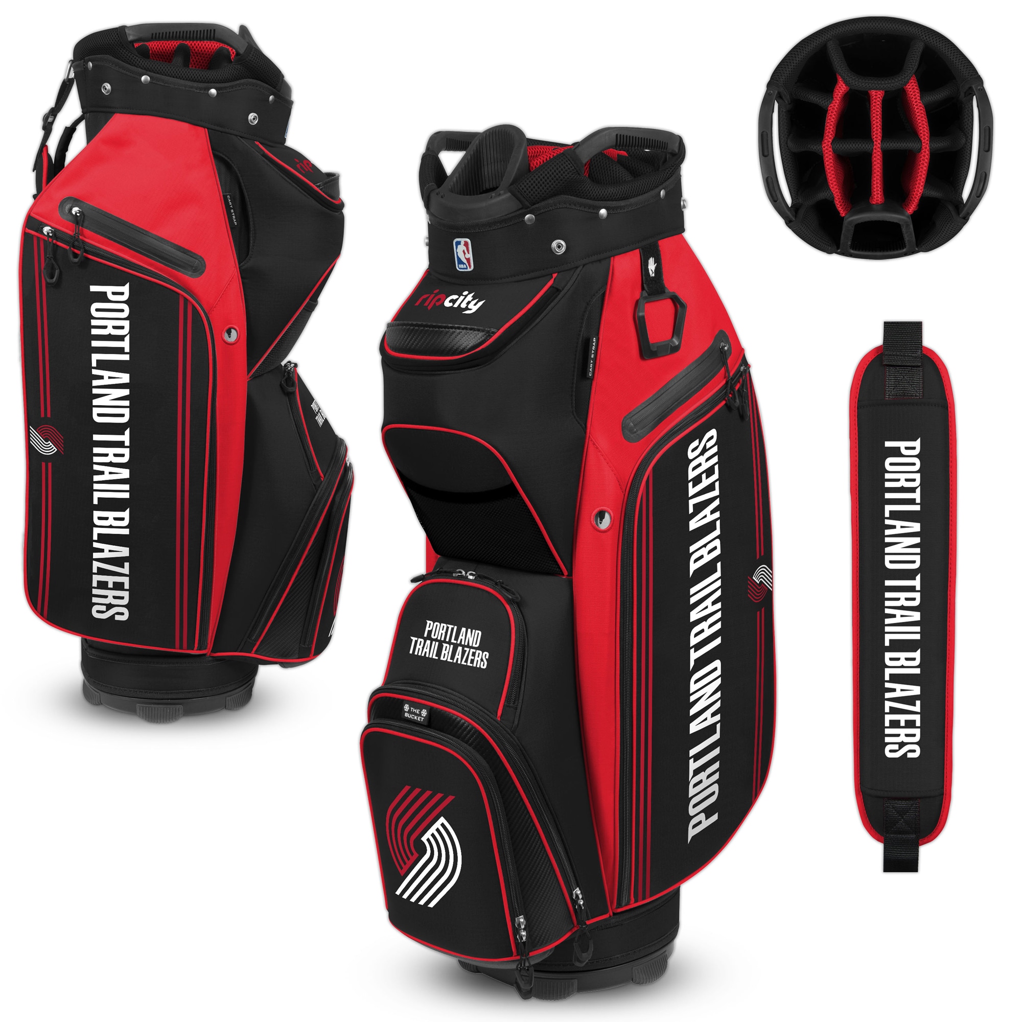 WinCraft Portland Trail Blazers Bucket III Cooler Cart Golf Bag