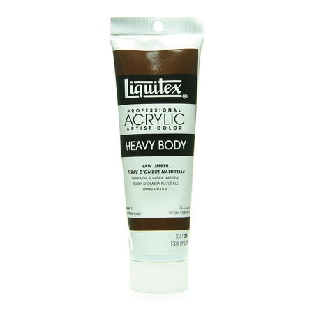 UPC: 0804551859755 | Heavy Body Professional Artist Acrylic Colors raw umber  4.65 oz. (pack of 2)
