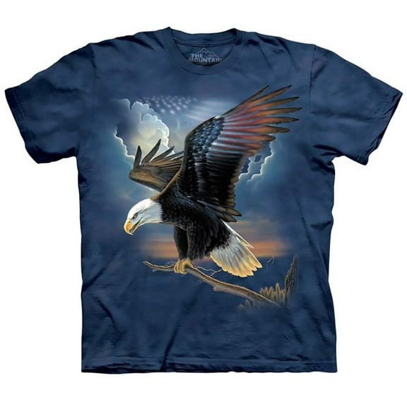 Blue 100% Cotton The Patriot Graphic Novelty T-Shirt