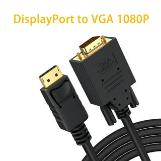 HDMI to VGA Adapter Cable 6ft/1.8m Gold-Plated 1080P HDMI Male to VGA Male  Active Video Converter Cord for Notebook PC DVD Player Laptop TV Projector