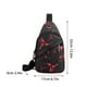 thumbnail image 2 of Bolsa de pecho para hombres para viajes y exteriores - Bolsa mensajera ligera de nailon con jack para auriculares y almacenamiento en varias capas, 2 of 2