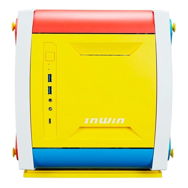 Gabinete Gamer IN WIN EXPLORER JUSTICE Mini ITX Mini Torre 3 Fan Cristal Templado USB-C Blanco