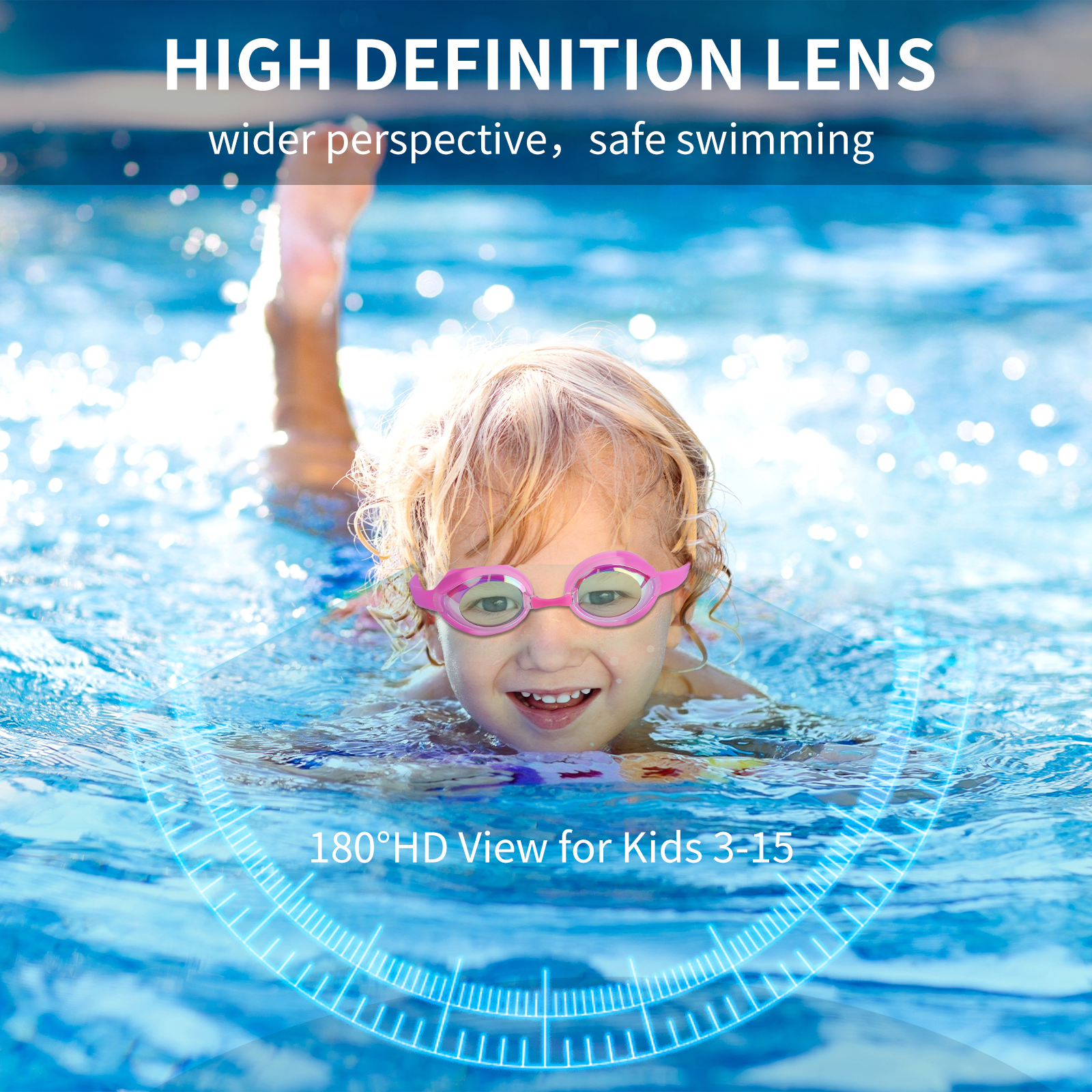 Cshidworld Kids Swim Goggles 2-Pack Ages 3-15 photo 4