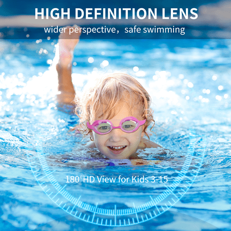 CSHIDWORLD KIDS SWIM GOGGLES 3-15, DESIGN, 2 PACK SWIMMING GOGGLES NO LEAKING ANTI FOG KIDS GOGGLES FOR BOYS GIRLS