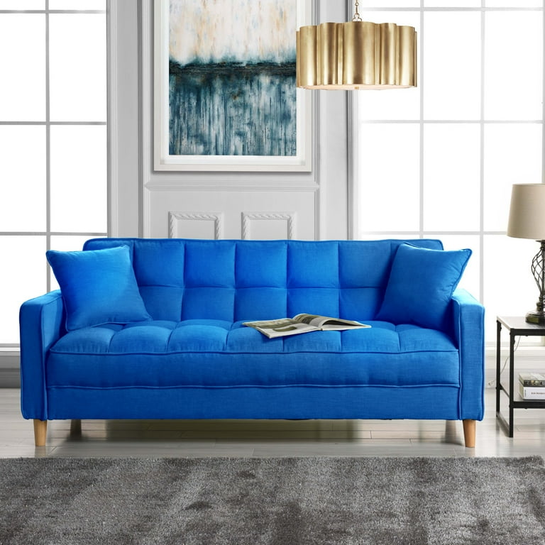 Mobilis modern tufted small sale space living room sofa