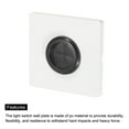 thumbnail image 4 of Placa de Pared con Grommet PC con Pasacables de Caucho de 1.2 Pulgadas Blanca 2 Pcs, 4 of 5