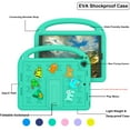 thumbnail image 6 of Dteck Crossbody Strap Kids Case for iPad 9th 8th 7th Generation,Cute EVA Hand Grip Case Shockproof Kickstand Cover with Shoulder Strap for iPad 10.2 inch 2021/2020/2019,Green, 6 of 6