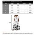 thumbnail image 3 of Summer Dresses for Women Casual Short Sleeve Button Down V Neck Maxi Dress Tropical Print Boho Sundresses Long Dress Alsol Lamesa, 3 of 3